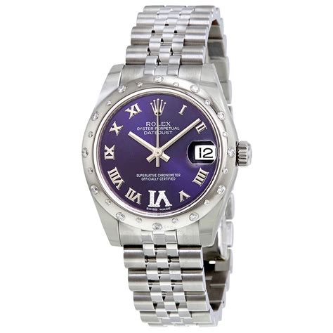 rolex oyster perpetual datejust purple